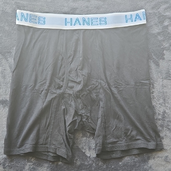 Hanes Black Boxer Briefs Stretchy Comfort - Picture 1 of 5